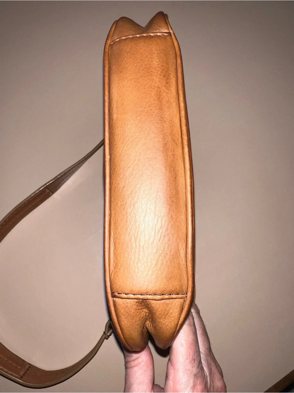 🤎American Leather Co. Small Brown Leather Bag with Single Strap